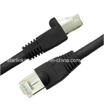 10g CAT6A Snagless Patch Cable avec 50u RJ45 Noir